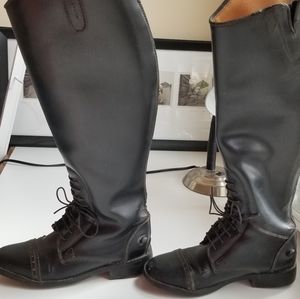 Equestrian tall field boots youth kids sz 4